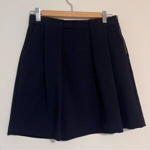 3.1 Phillip Lim Wool Blend Pleated Black Mini Skirt 2